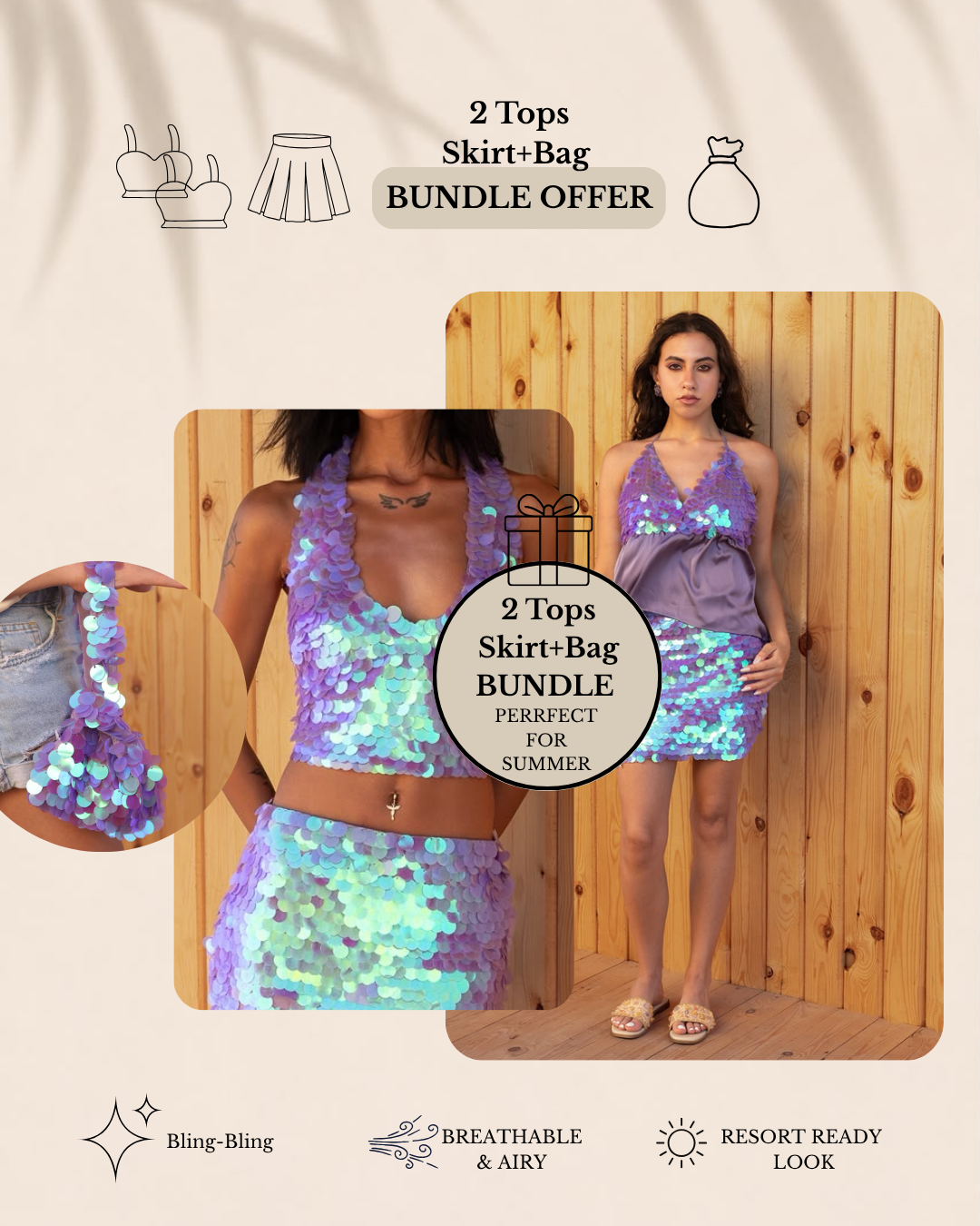 Sequins Bundle Set IV - (4 Pieces)