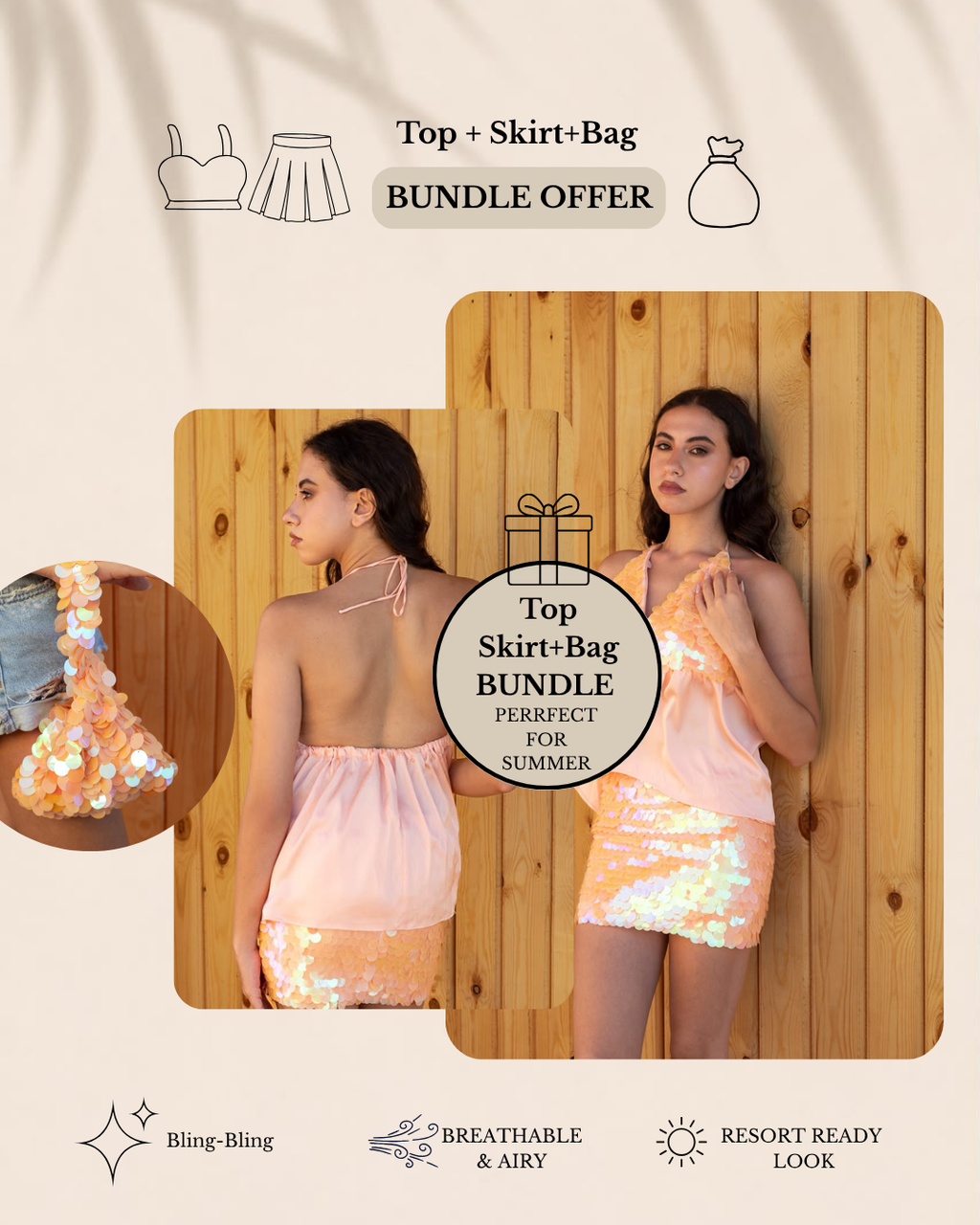 Sequins Bundle Set V - (3 Pieces)