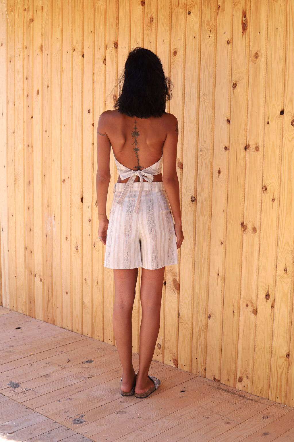 Linen Cascade Top I