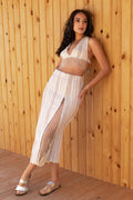Linen Cascade Skirt