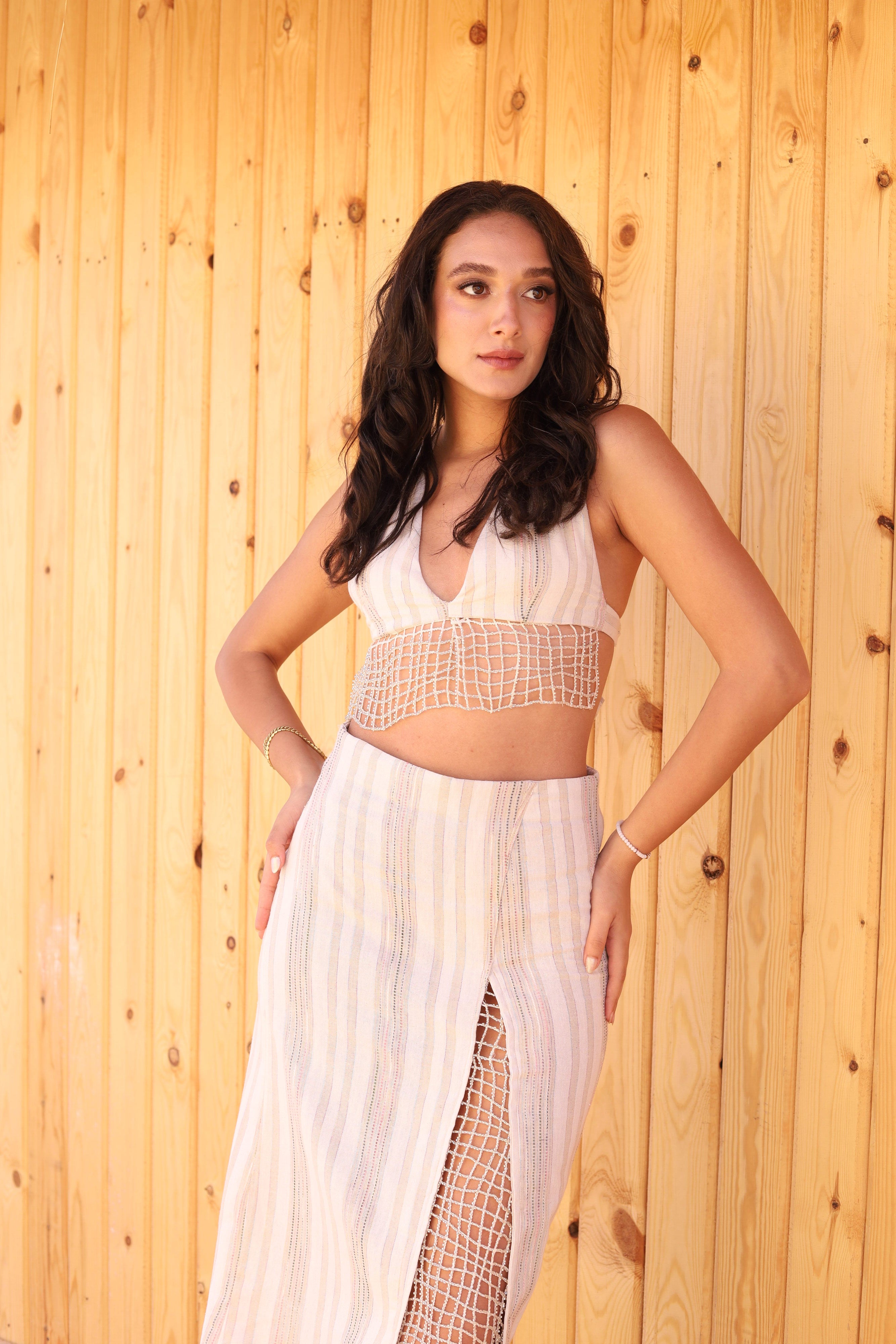 Linen Cascade Top II
