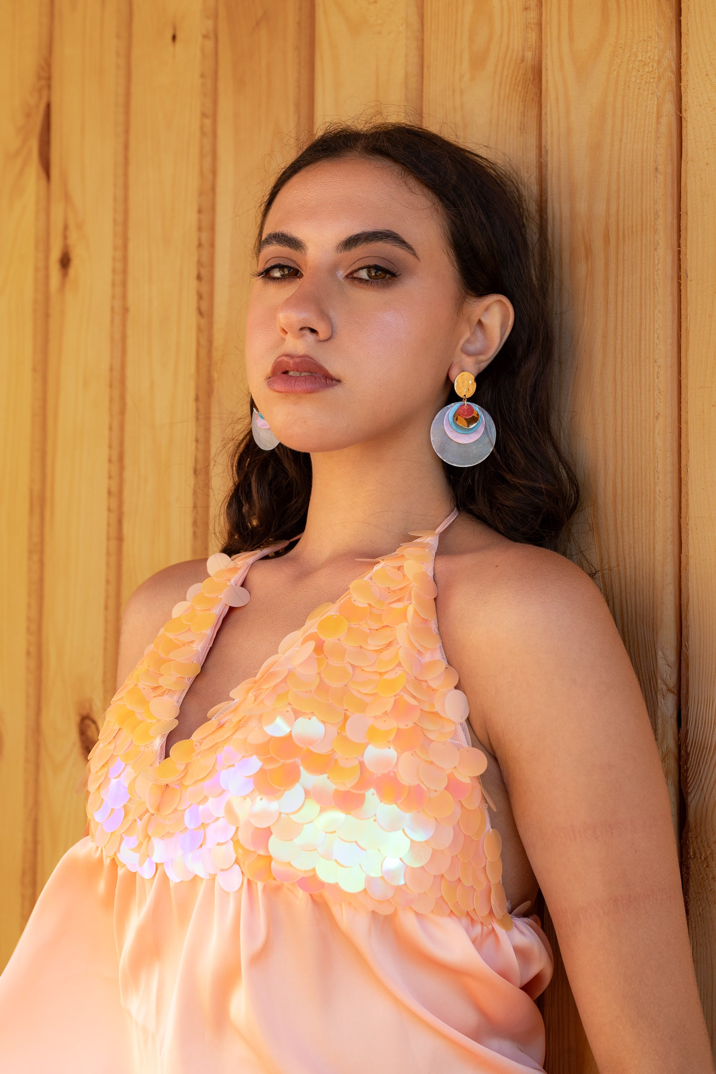 Silky Sequins Top